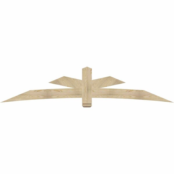 Ekena Millwork Alberta Rough Sawn Timber Gable Bracket, Douglas Fir, 108"W x 22"H x 2"D x 6"F, 5/12 Pitch GBW108X22X0206ALB00RDF - main